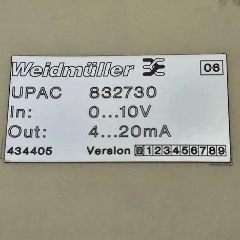 Weidmuller Ultra SlimPak Analog Isolator - 832730-Analog Isolator-Used Industrial Parts