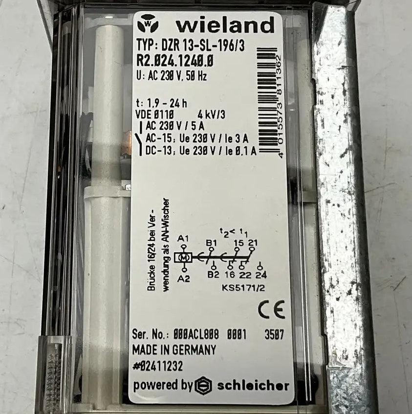 Wieland DZR 13-SL-196/3 Timer Relay-Timer Relay-Used Industrial Parts