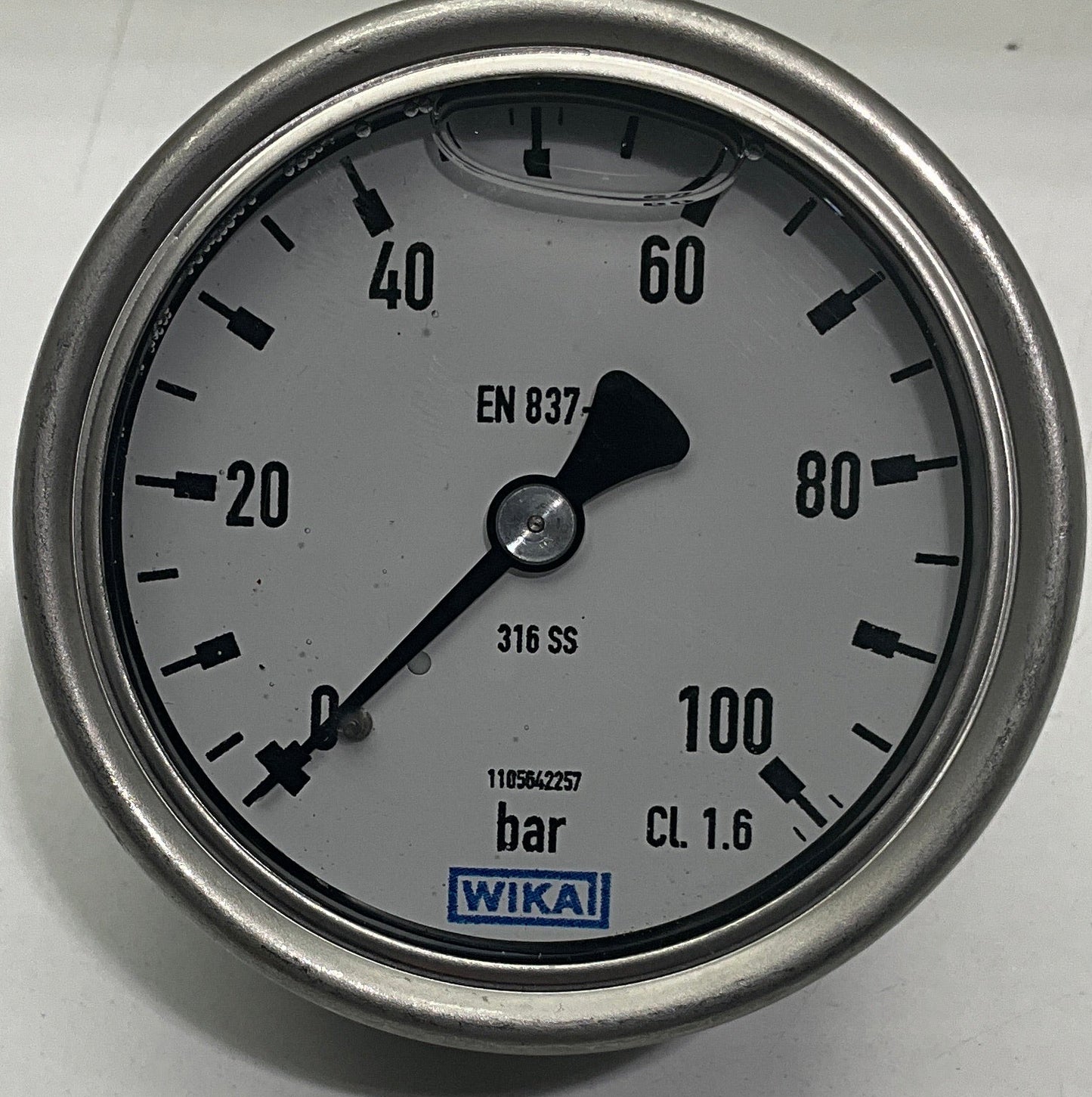 Wika 233.50.063 Bourdon Tube Pressure Gauge-Bourdon Tube Pressure Gauge-Used Industrial Parts