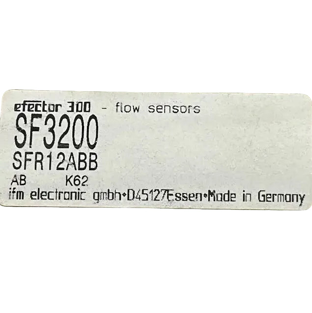 IFM Electronic SF3200 Flow Sensor-Flow Sensor-Used Industrial Parts