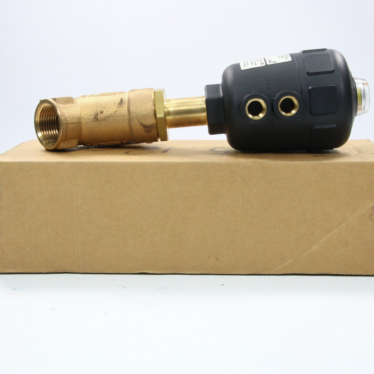 Burkert 00186571 W38ML NO Angeld Brass Valve-Industrial-Used Industrial Parts