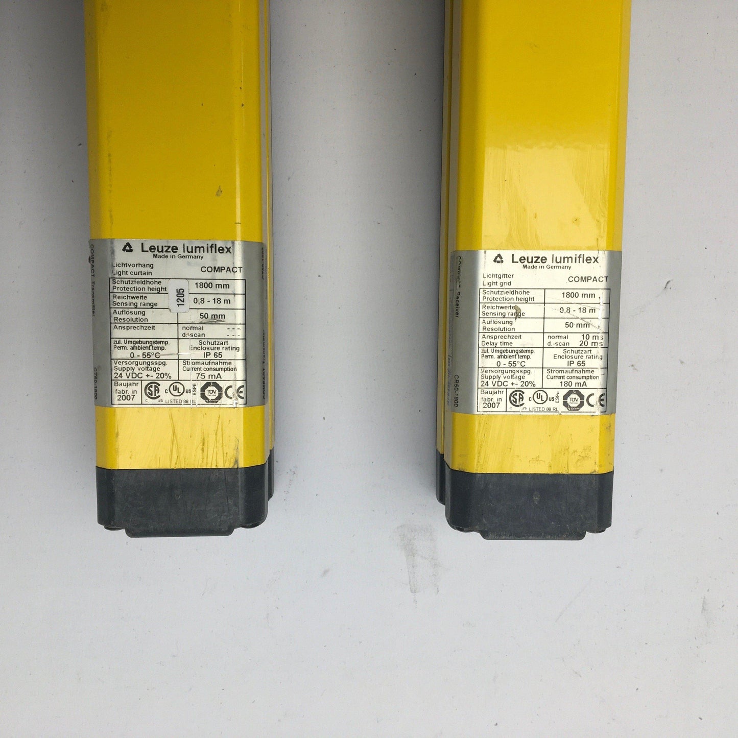 Leuze CT50-1800 561518 Light Curtain Transmitter 1800 MM-Electric Components-Used Industrial Parts