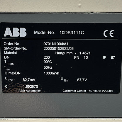 ABB 10DS3111C Electromagnetic Flow Meter-Electromagnetic Flow Meter-Used Industrial Parts