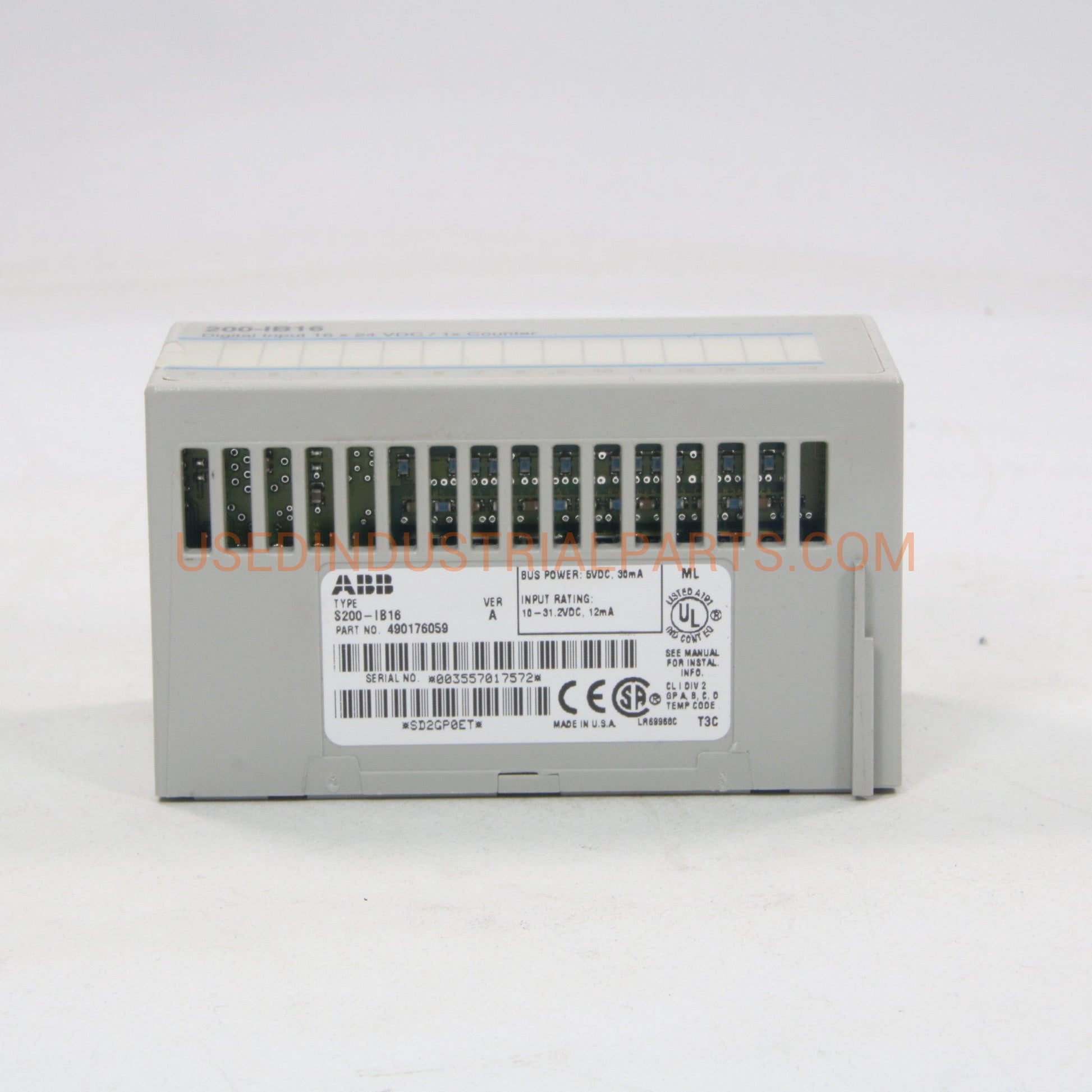 ABB 200-IB16 Digital Input 16 x 24 VDC/1 Counter-Digital Input Module-AA-07-05-Used Industrial Parts