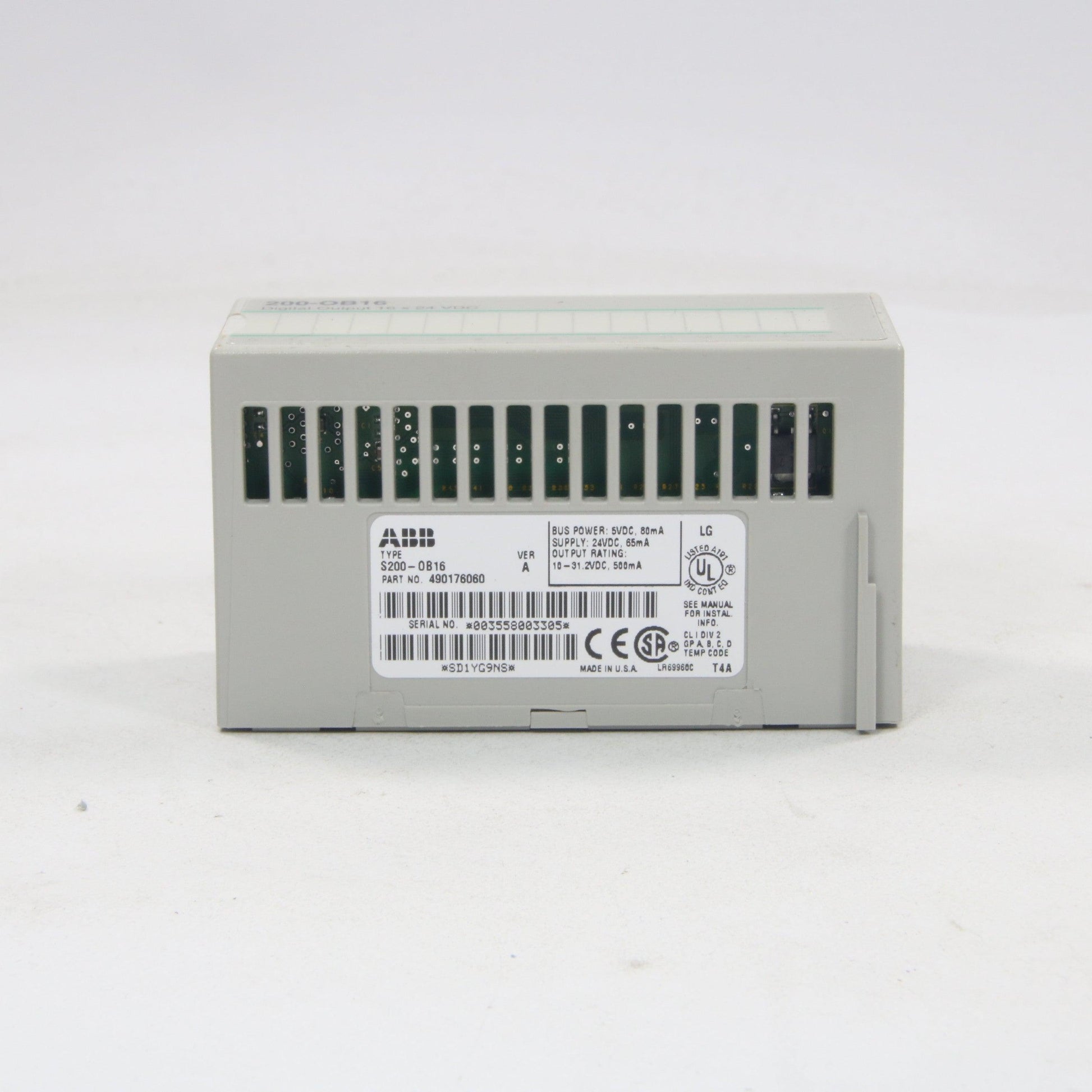 ABB 200-OB16 Digital Output 16 x 24 VDC-Output Module-Used Industrial Parts