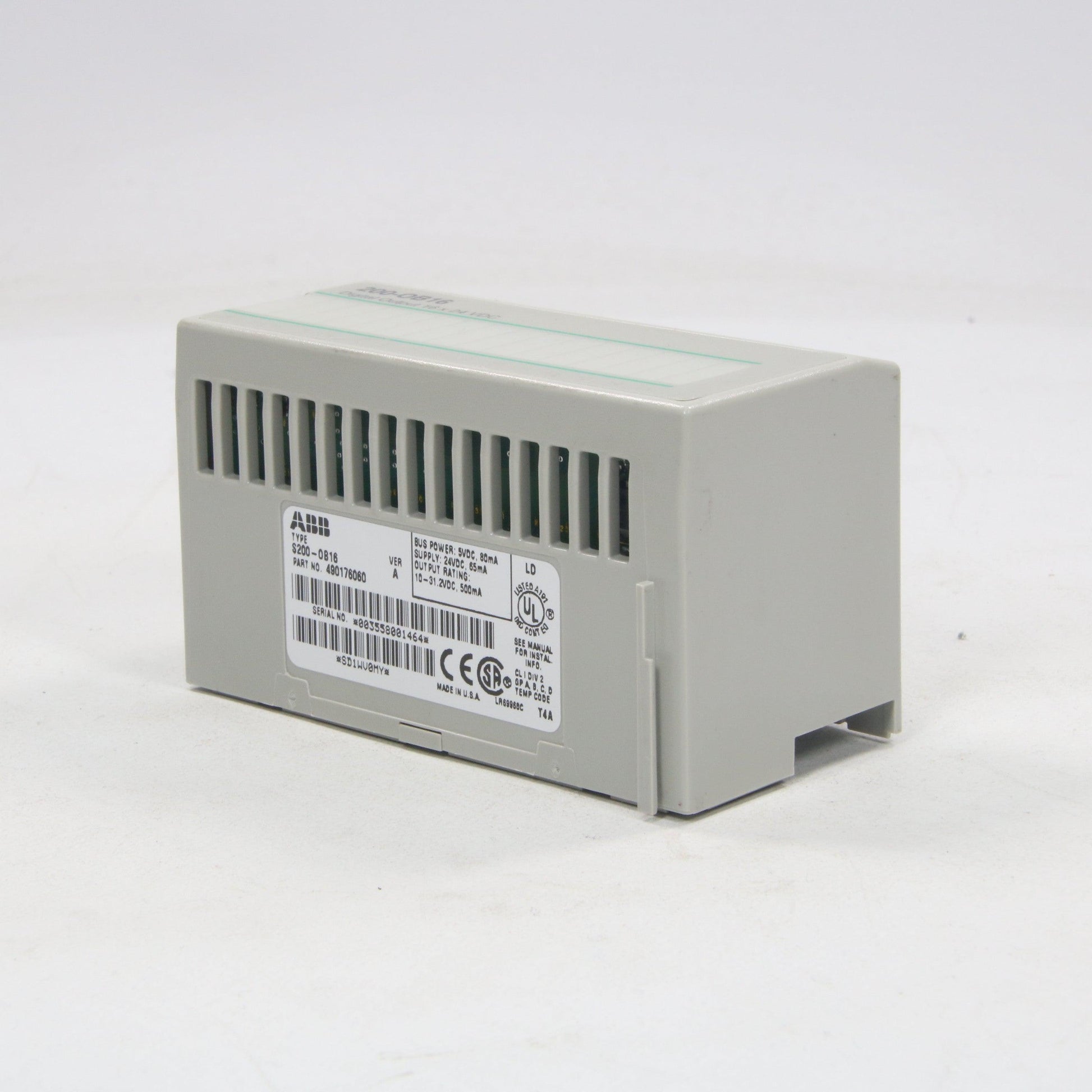 ABB 200-OB16 Digital Output 16 x 24 VDC-Output Module-Used Industrial Parts