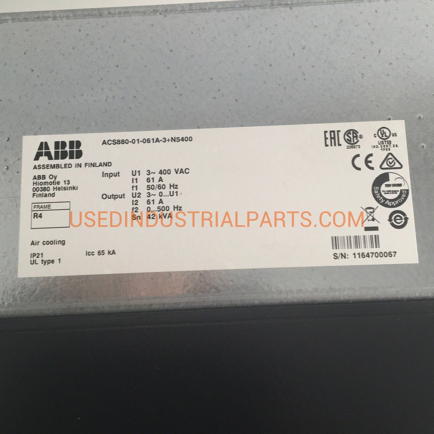 ABB ACS 880 01 061A 3 Single Drive-Single Drive-EB-03-01-Used Industrial Parts