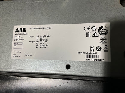 ABB ACS 880 01 061A 3 Single Drive-Single Drive-Used Industrial Parts