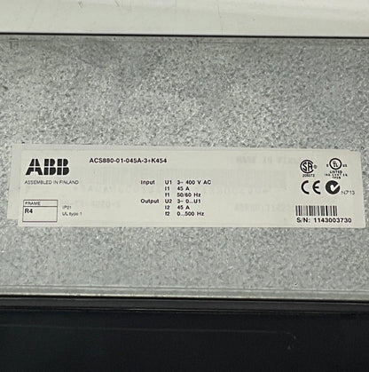 ABB ACS880-01-045A-3 AC Inverter Drive-AC Inverter Drive-Used Industrial Parts