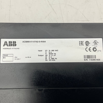 ABB ACS880-01-07A2-3 AC Inverter Drive-AC Inverter Drive-Used Industrial Parts