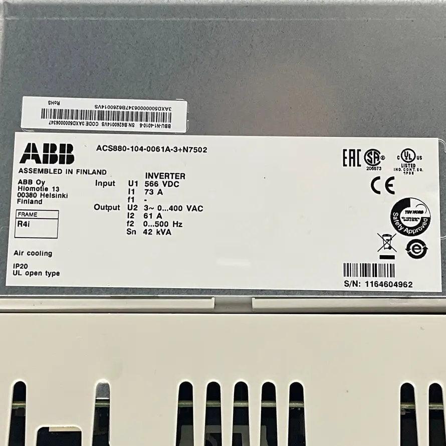 ABB ACS880-104-0061A-3+N7502 Inverter-Inverter-Used Industrial Parts