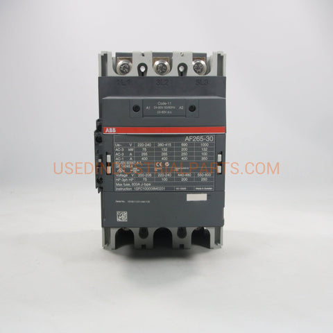 Image of ABB AF265-30 3 Pole Contactor-Contactor-AE-04-04-03-Used Industrial Parts