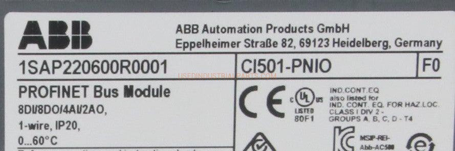 ABB CI501 Profinet Bus Module-Profinet Bus Module-AE-01-06-02-Used Industrial Parts