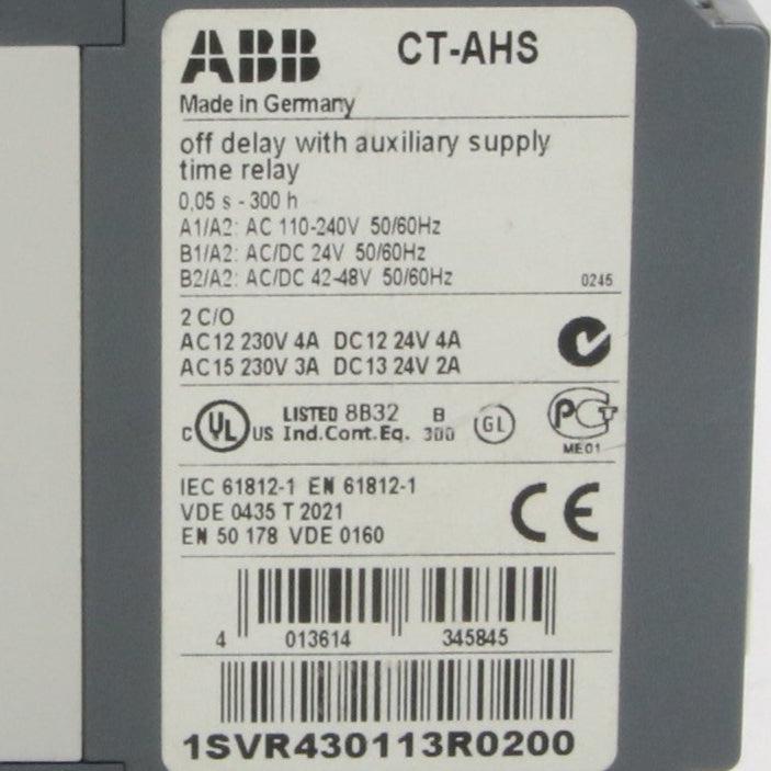 ABB CT AHS Time Delay Relay-Time Delay Relay-CA-04-05-05-Used Industrial Parts