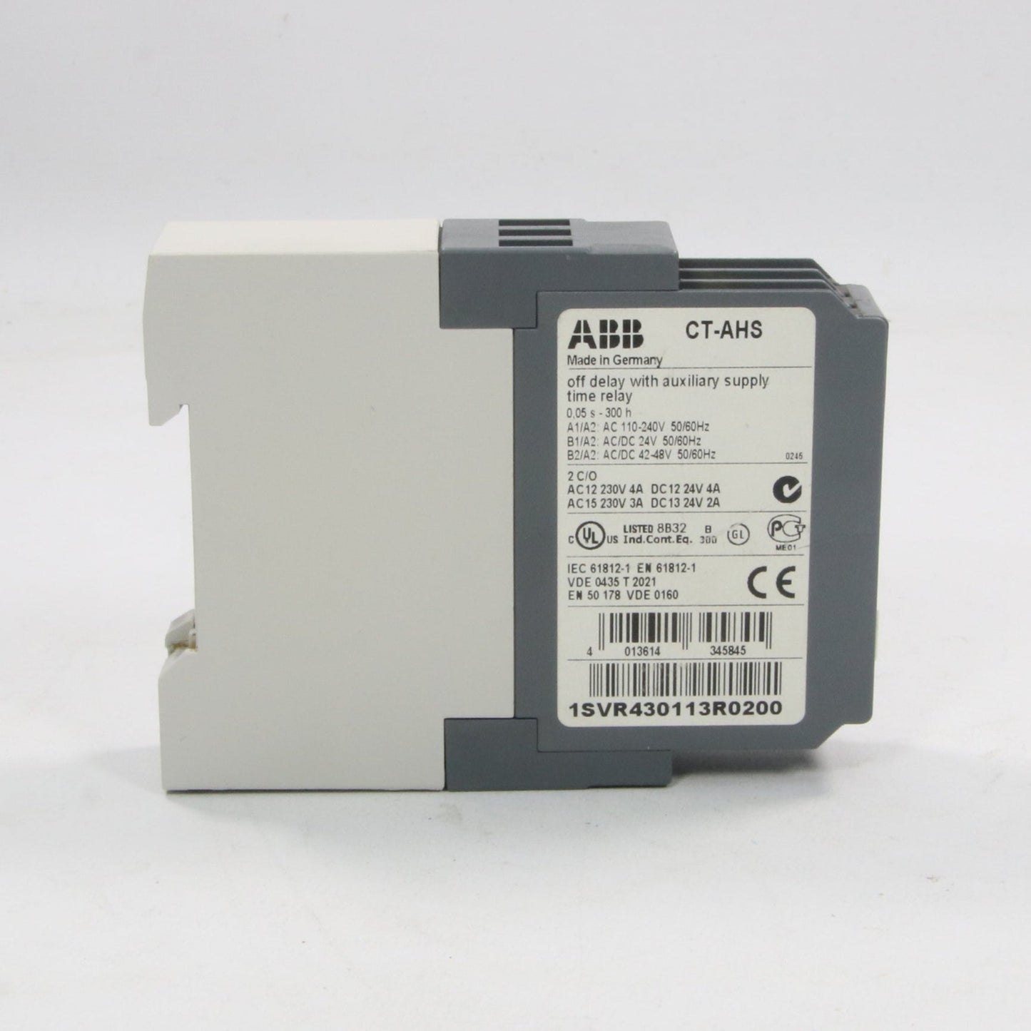 ABB CT AHS Time Delay Relay-Time Delay Relay-Used Industrial Parts