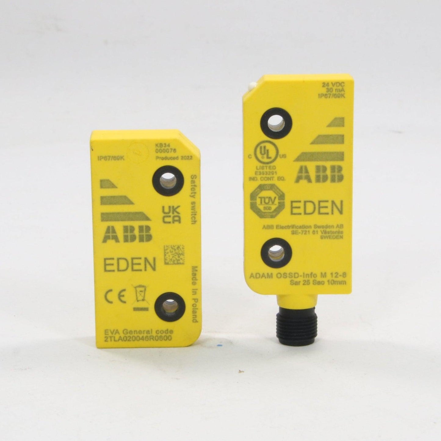 ABB EDEN Adam Eva Safety Sensors-Safety Sensor-Used Industrial Parts