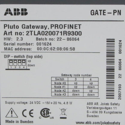 ABB Gate-PN Pluto Gateway Communication Module-Communication Module-Used Industrial Parts
