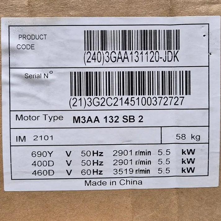 ABB M3AA 132SB 2 Three Phase Asynchronous Motor-Three-Phase Asynchronous Motor-Used Industrial Parts