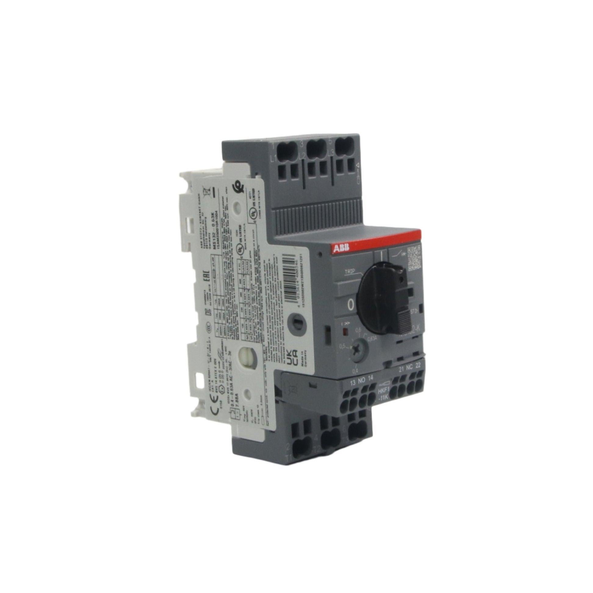 ABB MS132 0.63K Manual Motor Starter-Motor Starter-CA-06-03-02-6152425765744-Used Industrial Parts