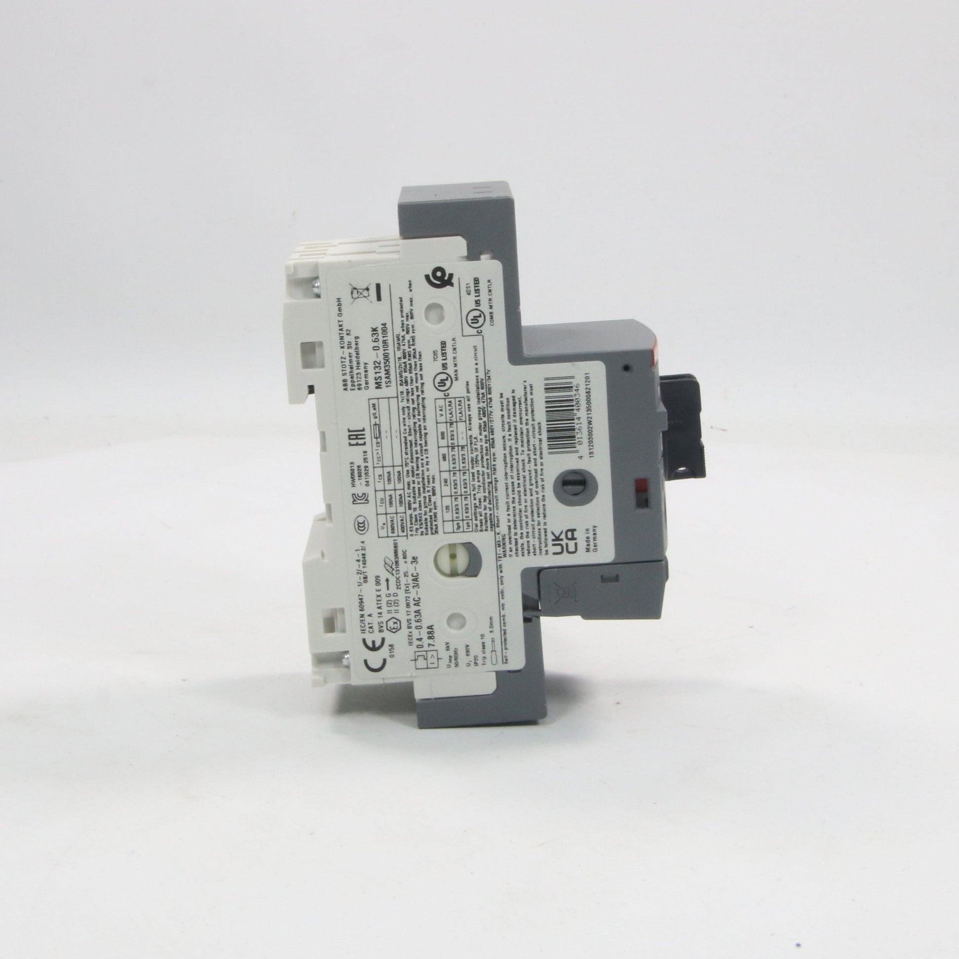 ABB MS132 0.63K Manual Motor Starter-Motor Starter-Used Industrial Parts