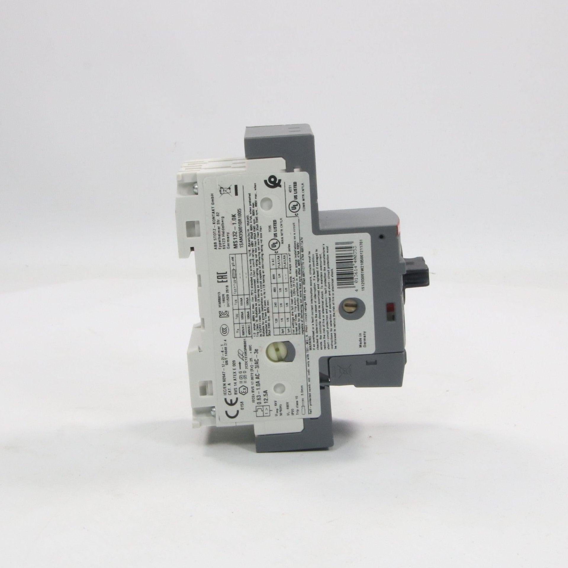 ABB MS132-1.0K Manual Motor Starter-Motor Starter-Used Industrial Parts