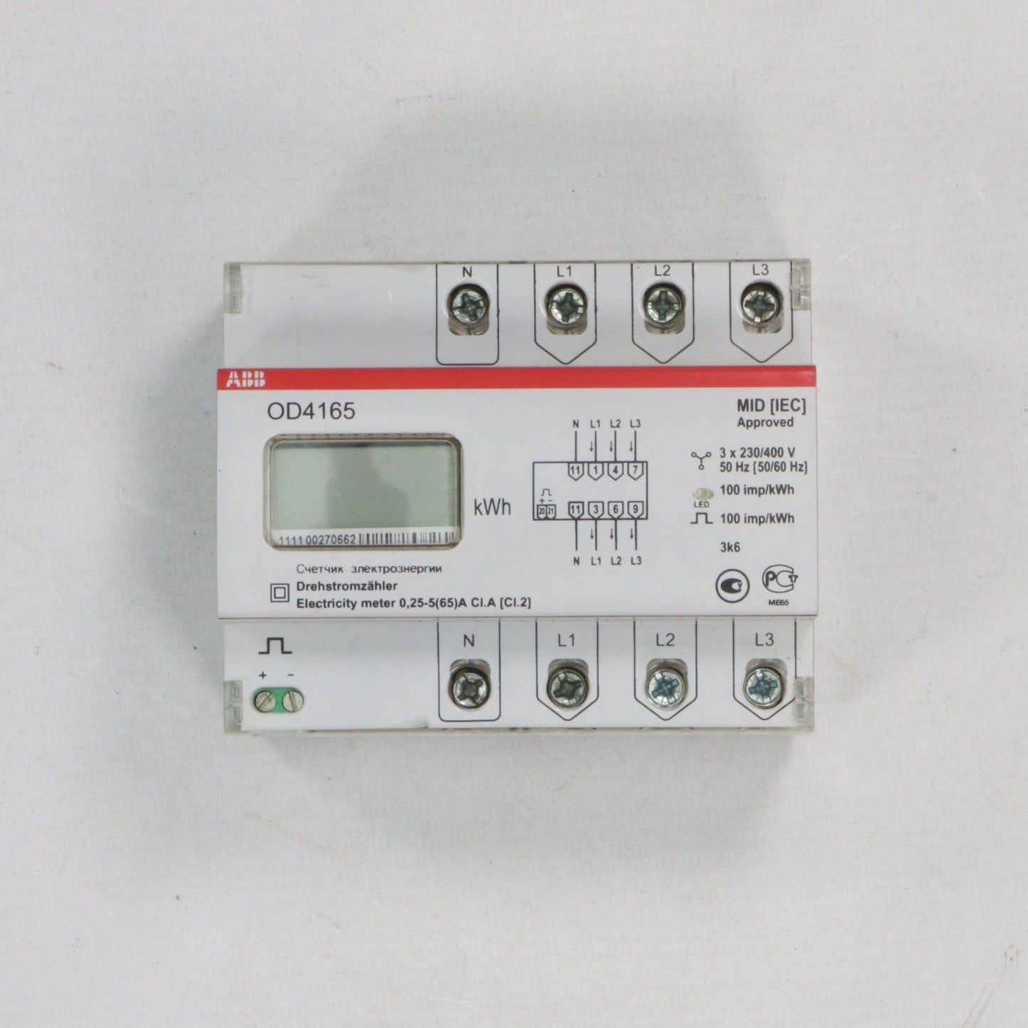 ABB OD4165 Energy Meter-Energy Meter-Used Industrial Parts