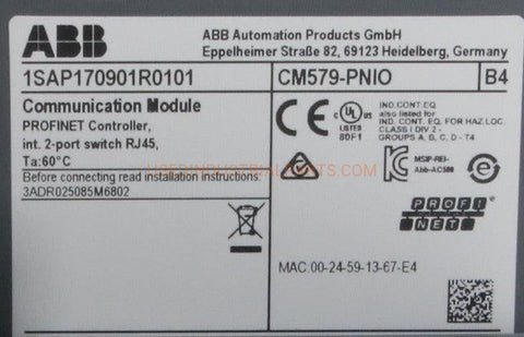 Image of ABB PM5630-2ETH PLC & Communication Module-Programmable Logic Controller Modules-AE-02-06-04-Used Industrial Parts