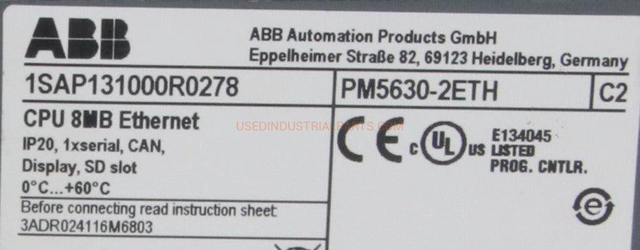 ABB PM5630-2ETH Processor & CM597 Communication Module-Programmable Logic Controller Modules-AE-01-06-Used Industrial Parts