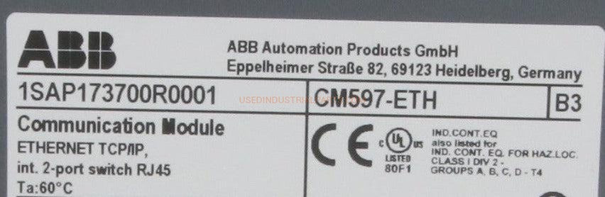 ABB PM5630-2ETH Processor & CM597 Communication Module-Programmable Logic Controller Modules-AE-01-06-Used Industrial Parts