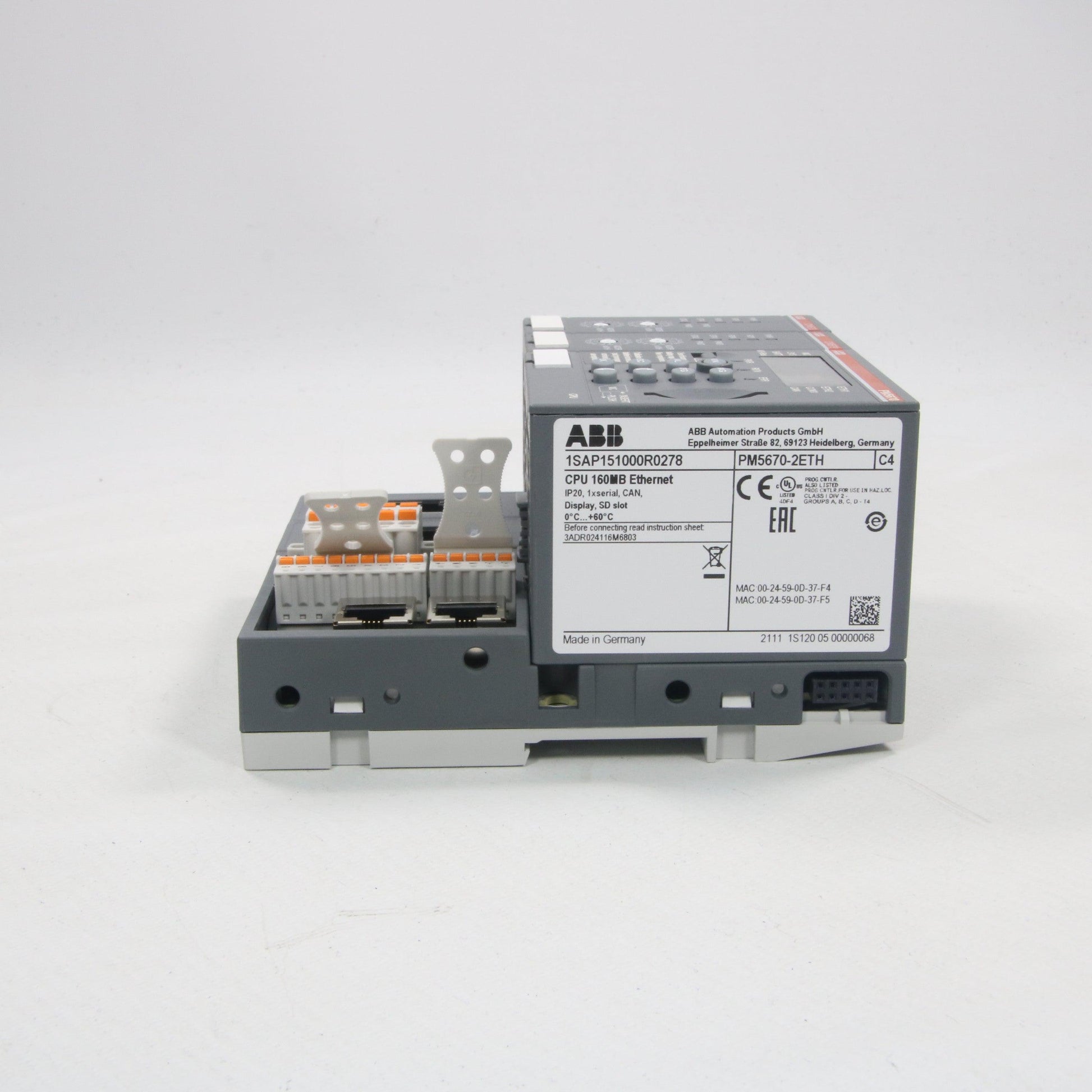 ABB PM5670-2ETH PLC Assembly-Programmable Logic Controller Modules-Used Industrial Parts