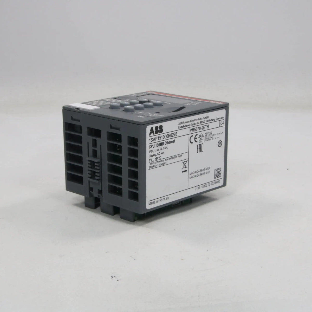ABB PM5670-2ETH Programmable Logic Controller-Programmable Logic Controller-AB-01-02-01-6152424612698-Used Industrial Parts