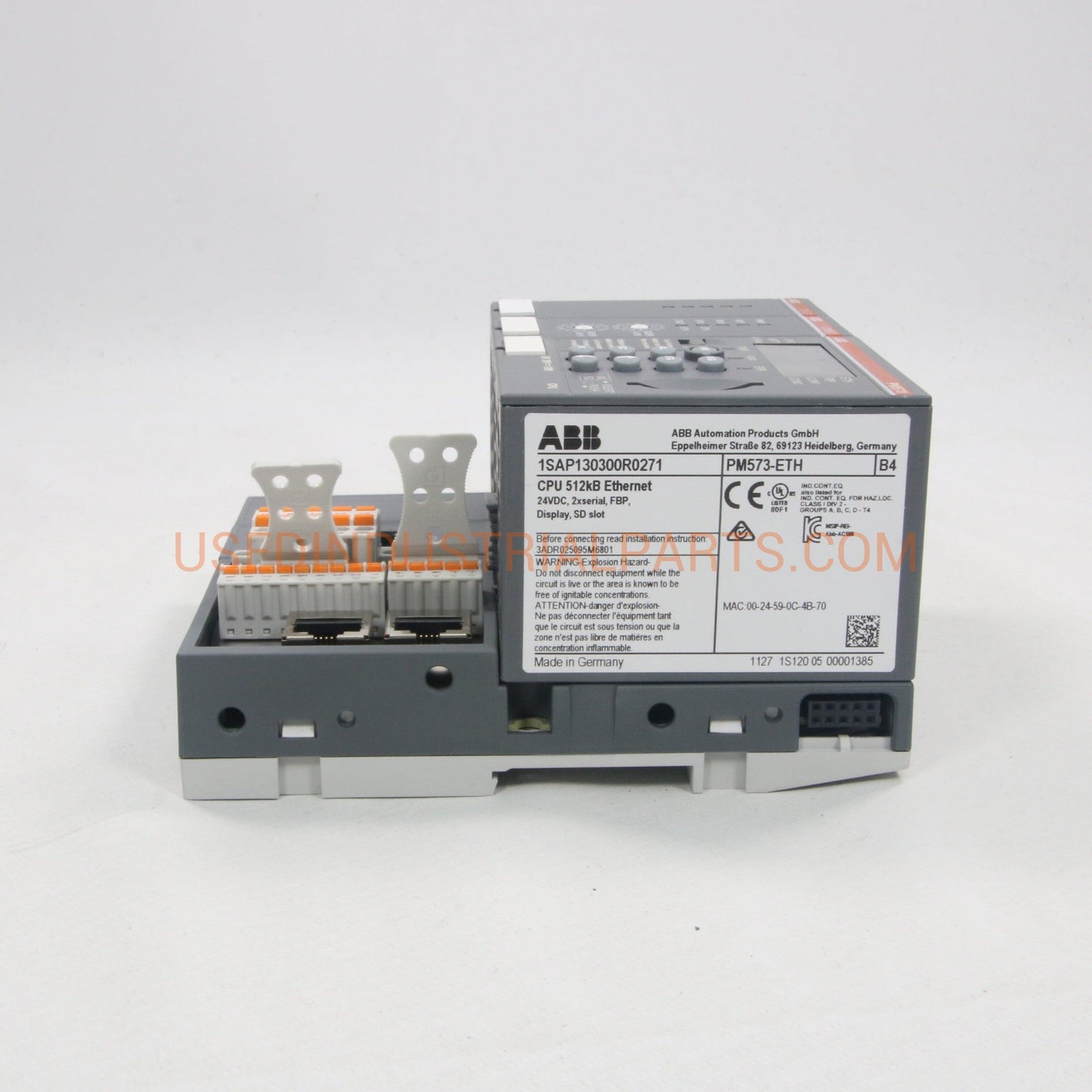 ABB PM573-ETH PLC Assembly-Programmable Logic Controller Modules-AE-02-07-01-Used Industrial Parts