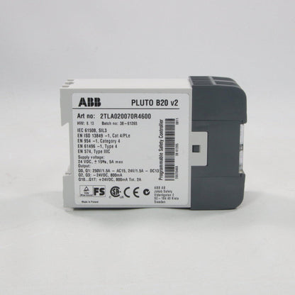 ABB Pluto B20 v2 Programmable Safety Controller-Programmable Safety Controller-Used Industrial Parts
