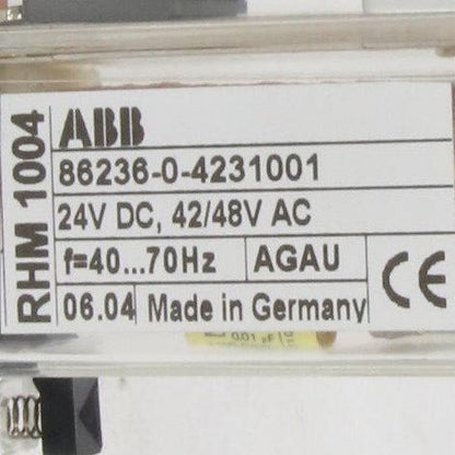 ABB RHM 1004 Electromechanical Relay - 86236-0-4231001-Electromechanical Relay-Used Industrial Parts