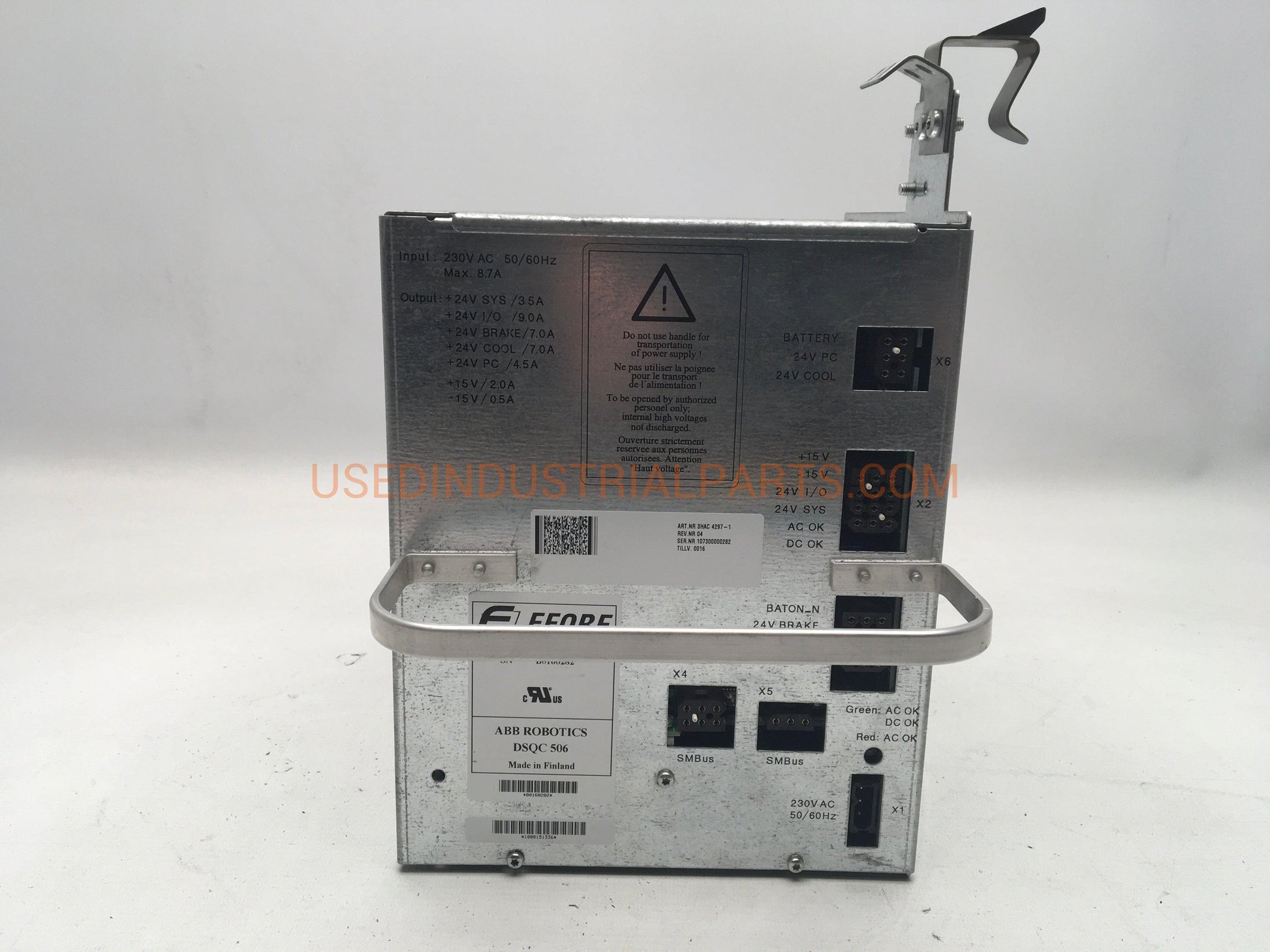 ABB Robotics DSQC 505 Efore SR 92B130 Power Supply-Power Supply-AA-07-01-Used Industrial Parts