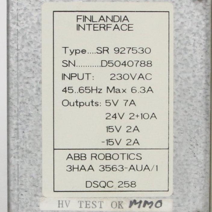 ABB Robotics Finlandia Interface SR 927530 Electronic Module-Electronic Module-Used Industrial Parts