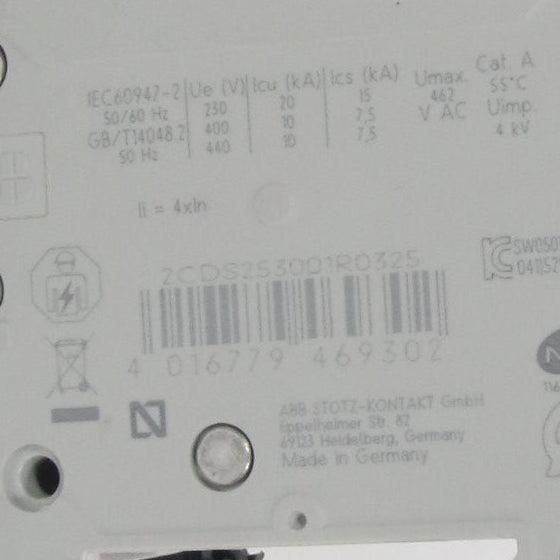 ABB S203 B32 Circuit Breaker-Miniature Circuit Breaker-Used Industrial Parts