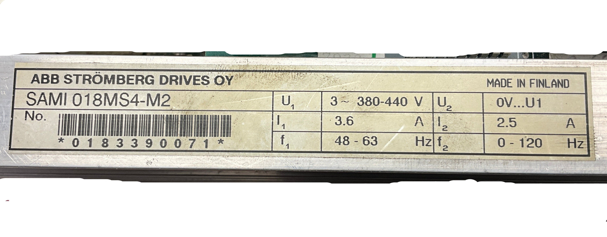 ABB SAMI 018MS4-M2 Variable Frequency Drive-Variable Frequency Drive-Used Industrial Parts