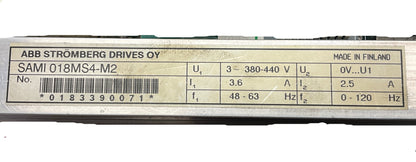 ABB SAMI 018MS4-M2 Variable Frequency Drive-Variable Frequency Drive-Used Industrial Parts