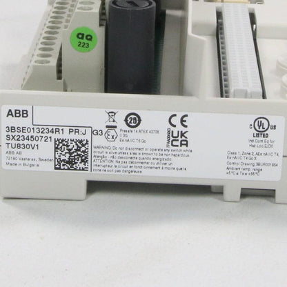 ABB TU830V1 Extended Module Termination Unit-Extended Module Termination Unit-Used Industrial Parts