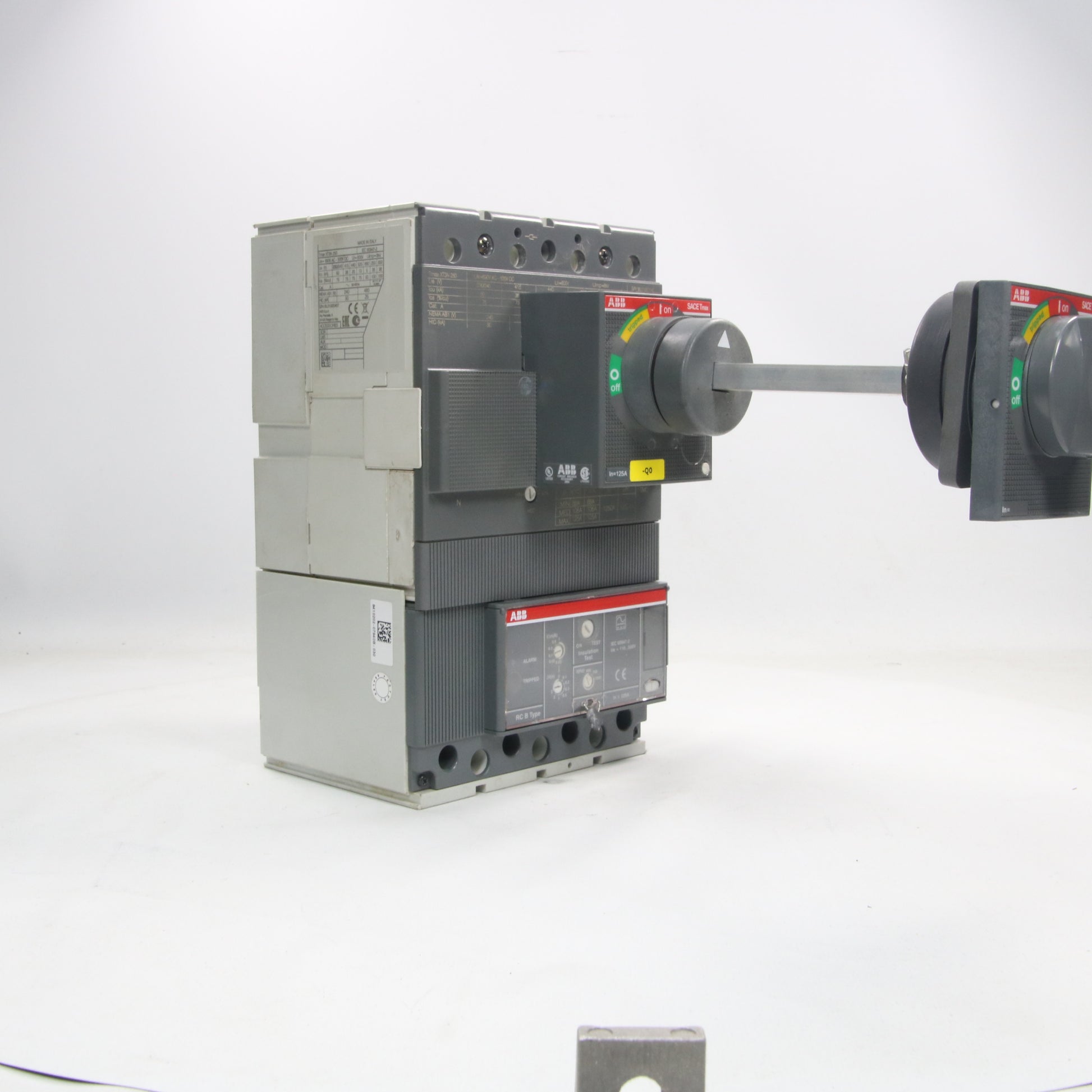 ABB circuit breaker with residual current release-circuit breaker-Used Industrial Parts