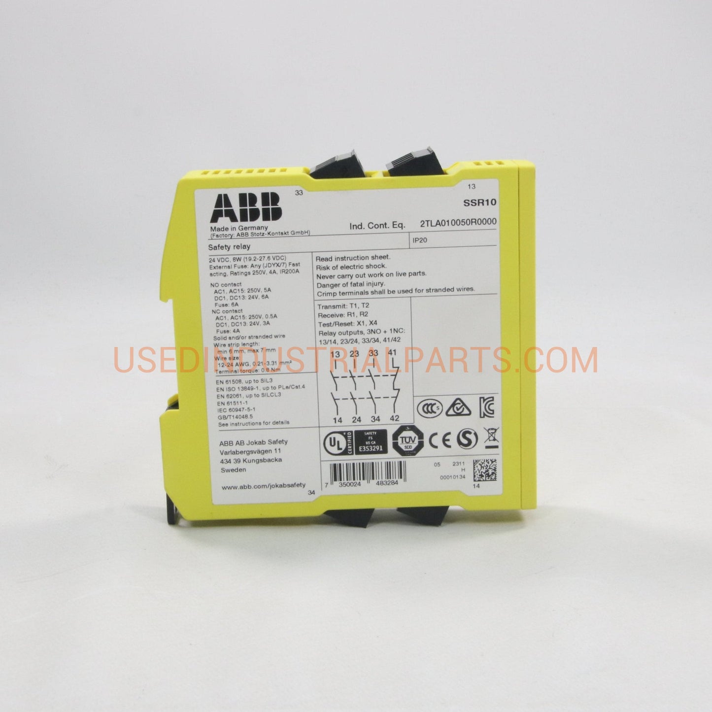 ABB/Jokab Safety Sentry SSR10 Safety Relay-Safety Relay-AE-07-04-01-Used Industrial Parts