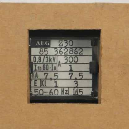 AEG Z30 Current Transformer-Current Transformer-Used Industrial Parts