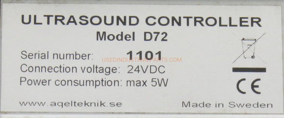 AQ Elteknik Ultrasound Controller D72-Ultrasound Controller-AD-06-03-Used Industrial Parts