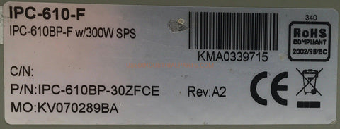 Image of Advantech Industrial Computer 610-Industrial Computer-CA-02-08-Used Industrial Parts