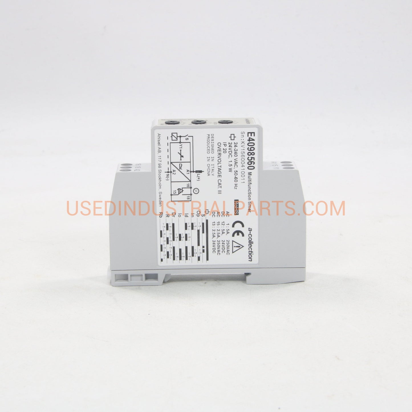 Ahlsell E4098560 Multifunction Timer-Multifunction Timer-AE-02-06-Used Industrial Parts