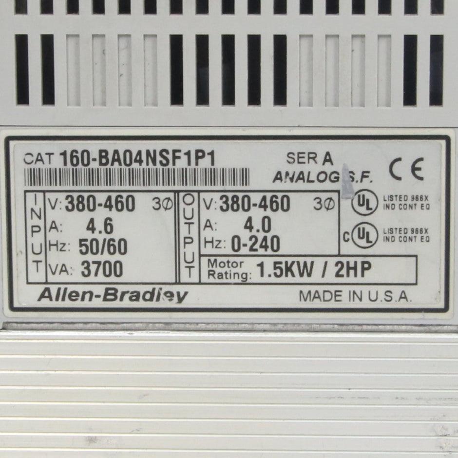 Allen-Bradley 160-BA04NSF1P1 Variable Speed Drive-Variable Speed Drive-Used Industrial Parts