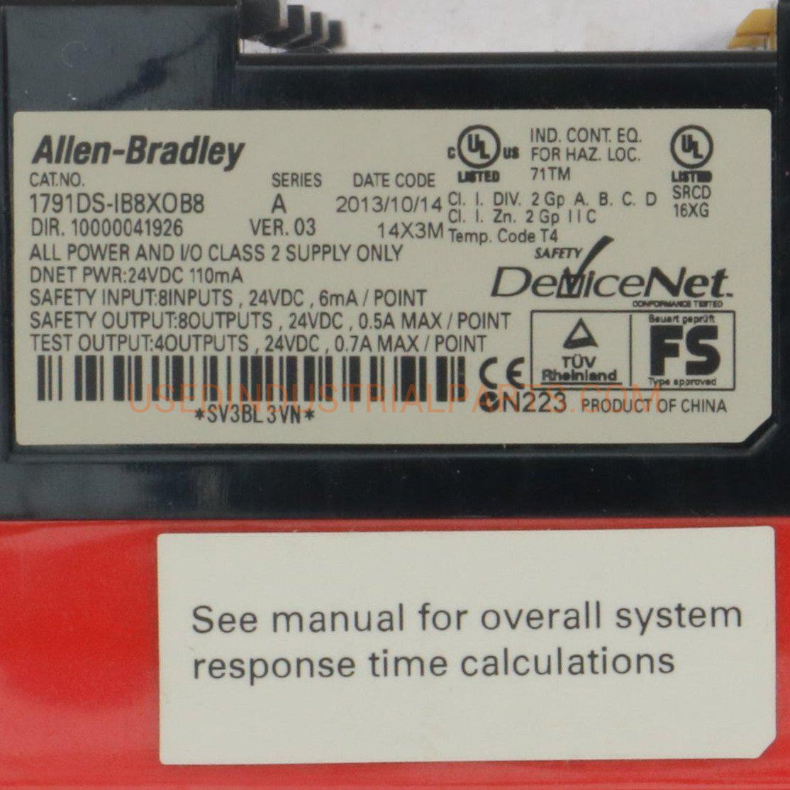 Allen-Bradley CompactBlock 1791DS IB8XOB8 Guard IO Safety Input Module-Safety Input Module-CA-05-04-03-Used Industrial Parts