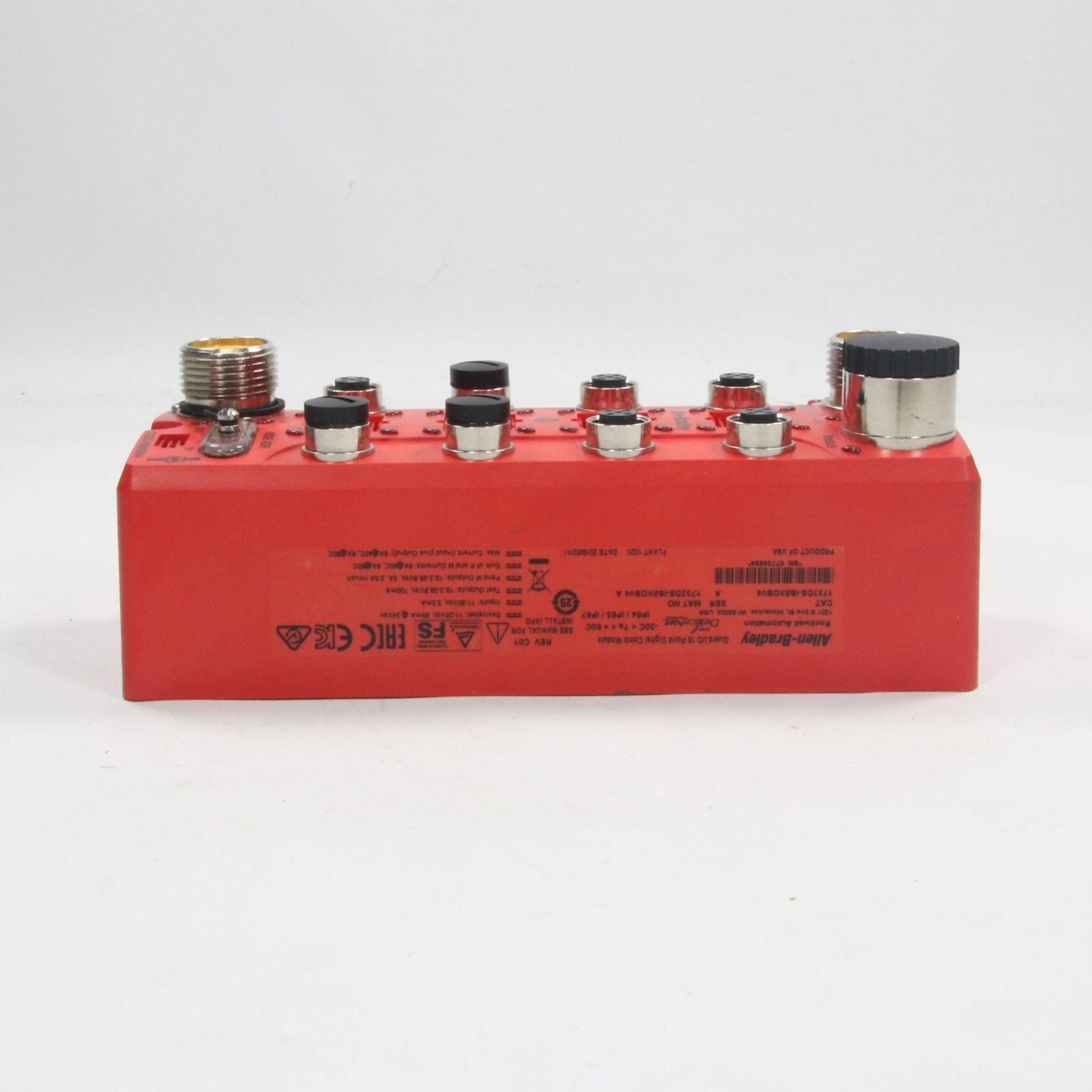 Allen-Bradley Guard I/O 16 Point Digital Comb Module 1732DS-IB8XOBV4-16 Point Digital Comb Module-Used Industrial Parts