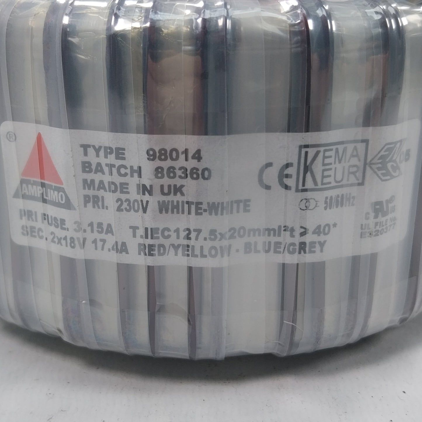 Amplimo 98014 Toroidal Transformer-Toroidal Transformer-Used Industrial Parts